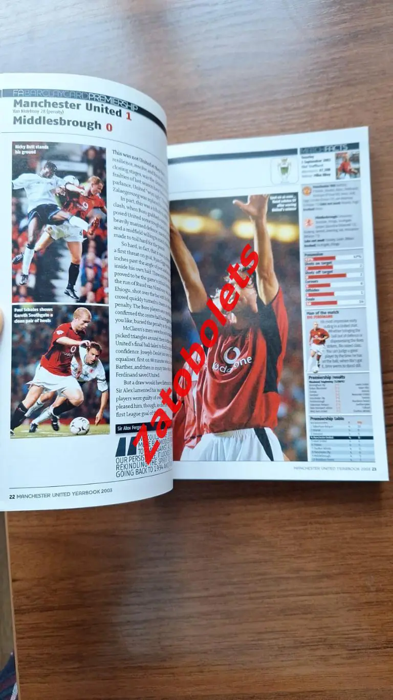 Манчестер Юнайтед. Справочник Yearbook 2002 / 2003 2