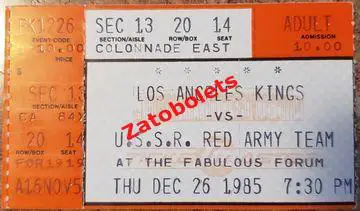 Лос-Анджелес Кингс США - ЦСКА СССР 26.12.1985