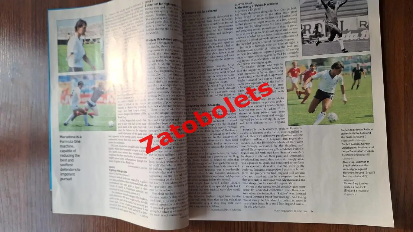 Футбол The Observer Альбом / Чемпионат мира 1986 Мексика Panini 2