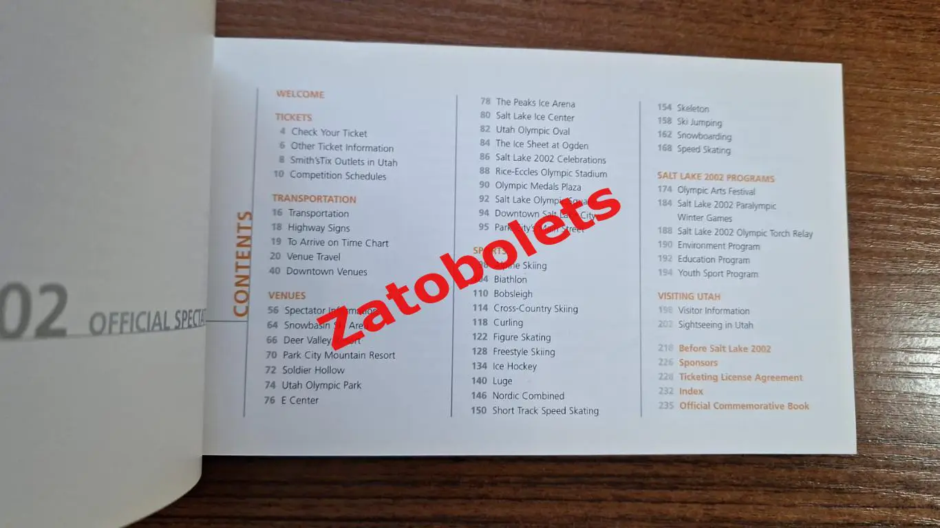 Олимпийские Игры Олимпиада 2002 Солт-Лейк-Сити Официальный гид для болельщиков 1