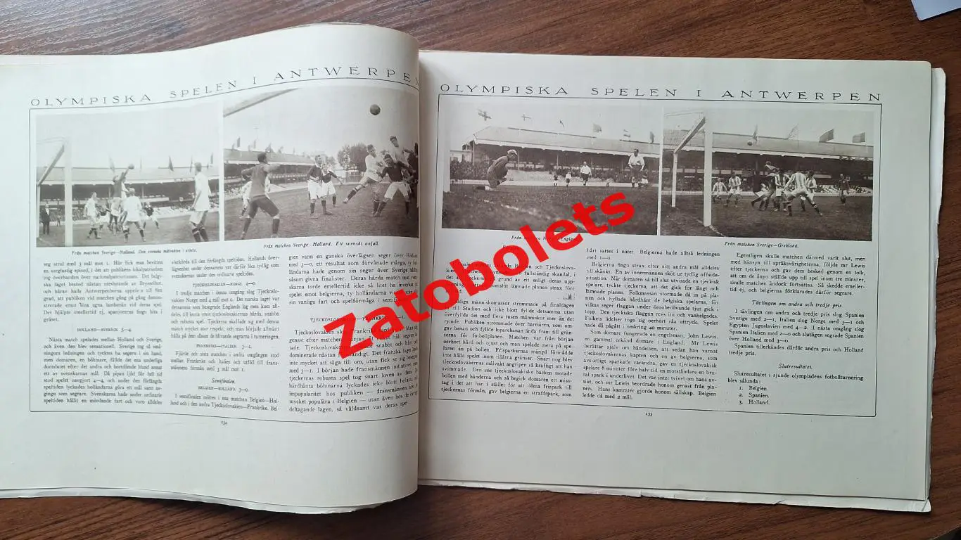 Футбол Олимпийские игры 1920 Олимпиада Антверпен Гимнастика Поло Хоккей на траве 5