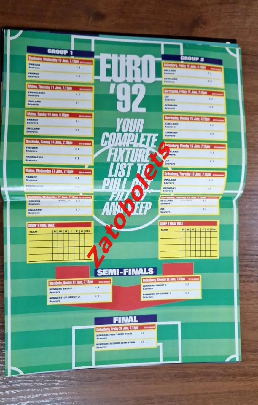 Чемпионат Европы по футболу 1992 выпуск 90 minutes Сборная СССР / СНГ Линекер 3