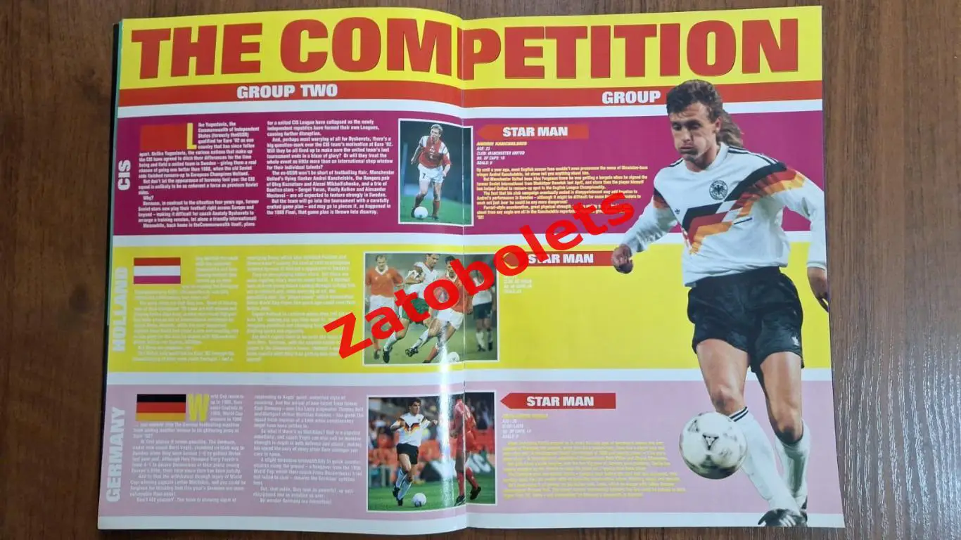 Чемпионат Европы по футболу 1992 выпуск 90 minutes Сборная СССР / СНГ Линекер 4