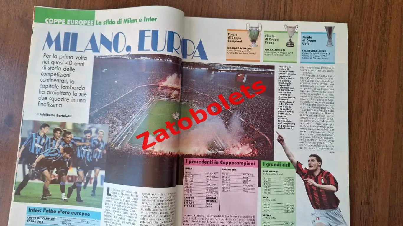 Guerin Sportivo 18 1994 Гуэрин Спортиво Милан Еврокубки Чемпионат мира 3