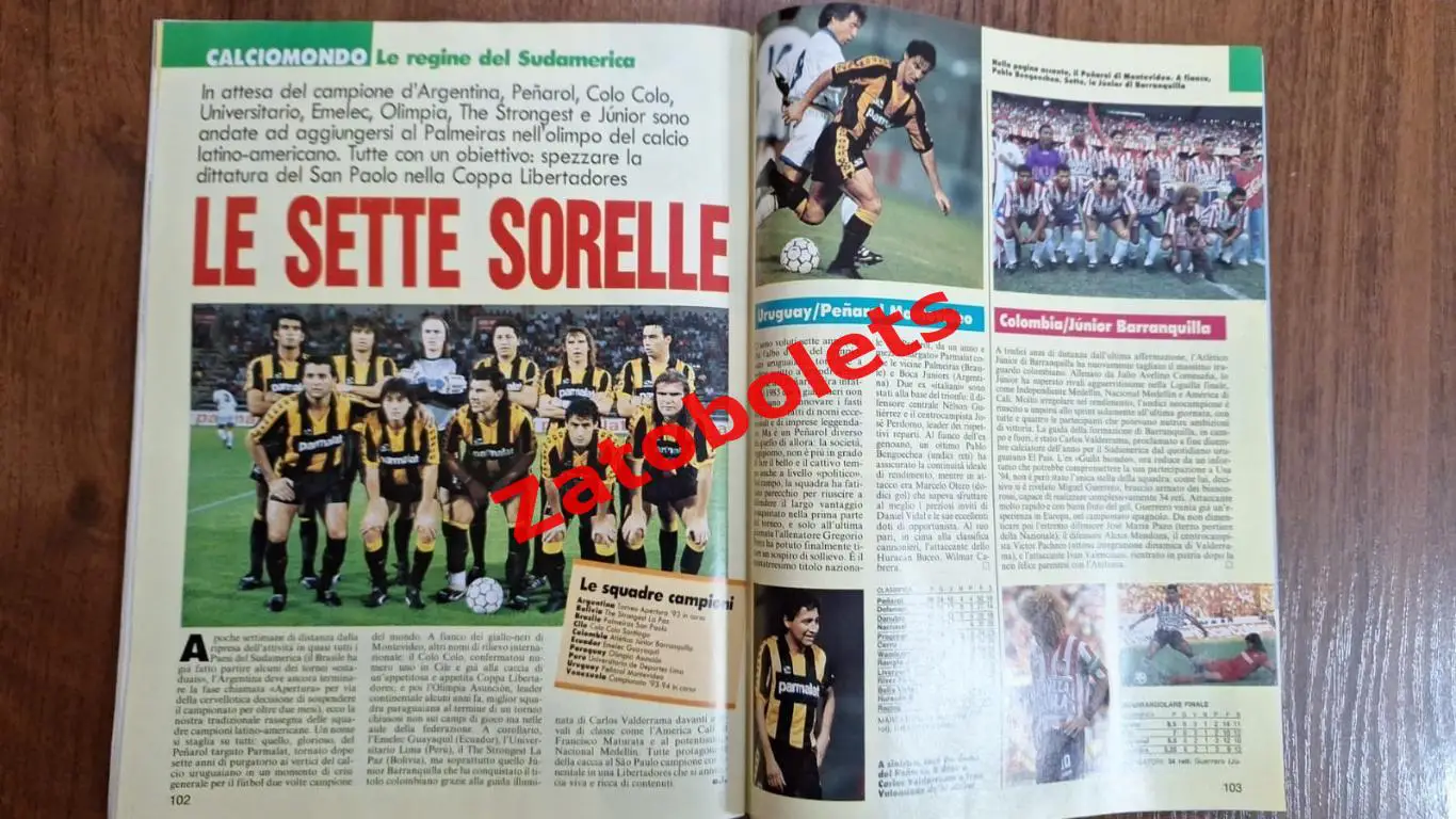 Guerin Sportivo 9 - 1994 Гуэрин Спортиво Росси Бокс Южная Америка 5