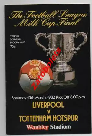 Ливерпуль - Тоттенхэм 1982 Англия Кубок Лиги Финал