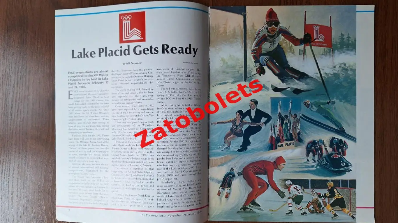 The Conservationist 9-10.1979 Олимпийские Игры Лейк-Плэсид 1980 1