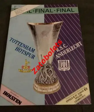 Тоттенхэм Хотспур - Андерлехт Бельгия 1984 Финал Кубок УЕФА