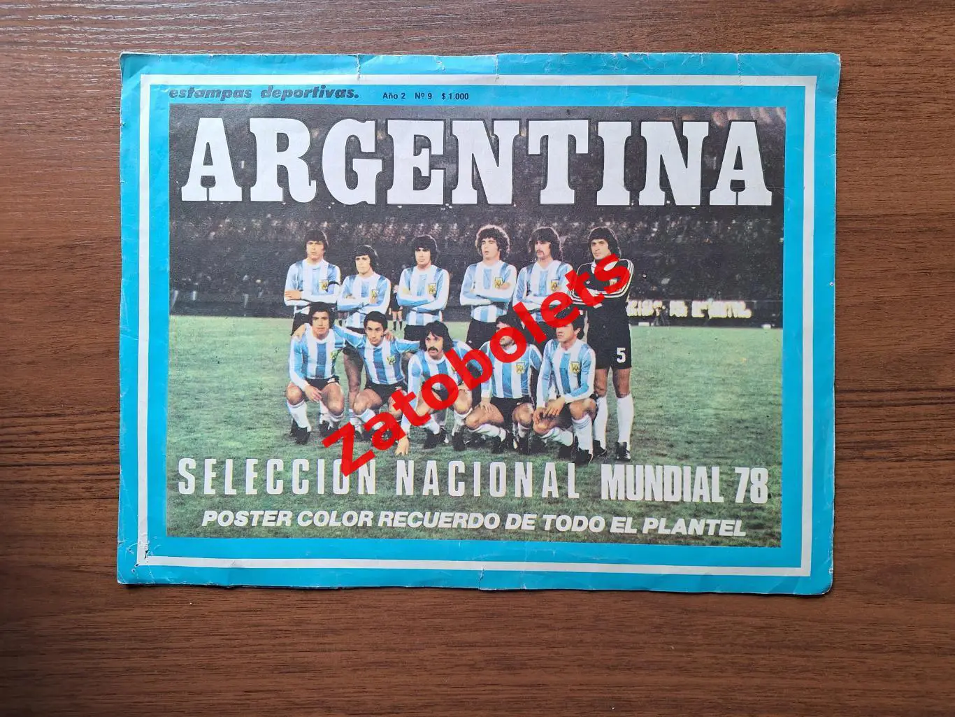 Постер плакат Сборная Аргентина Чемпионат Мира 1978
