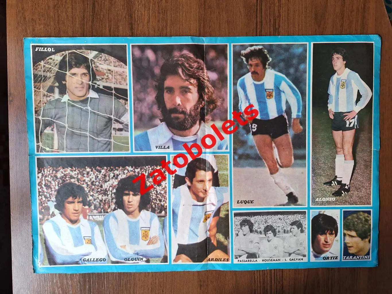 Постер плакат Сборная Аргентина Чемпионат Мира 1978 2