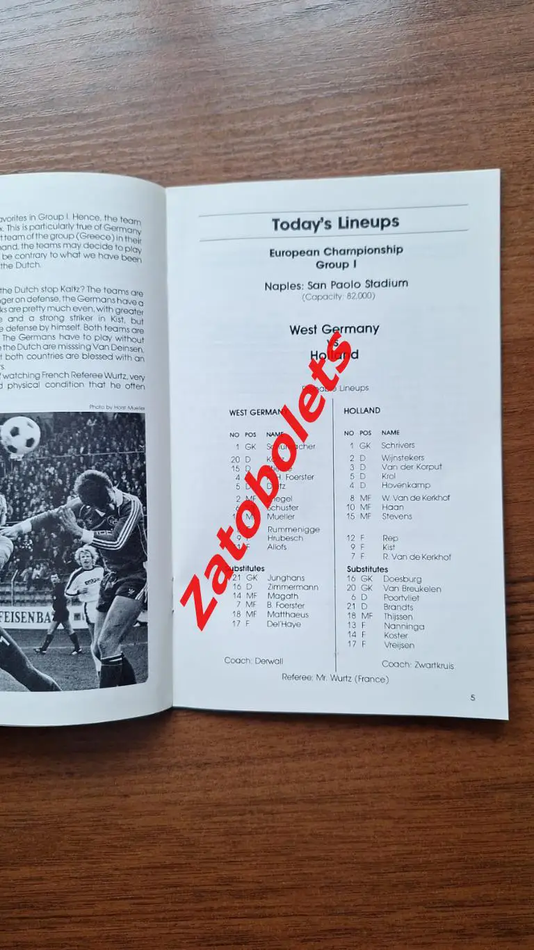 Германия - Голландия / Нидерланды 1980 Чемпионат Европы The Globe Kicker 3