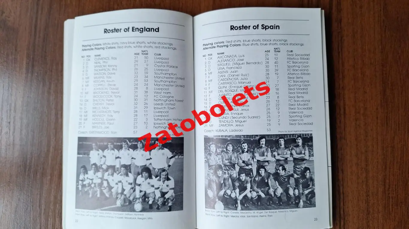 Футбол Программа Чемпионат Европы 1980 EURO - 80 The Globe Kicker 7