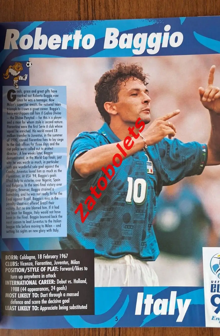 Чемпионат Европы 1996 The Official superstars / Сборная России 2