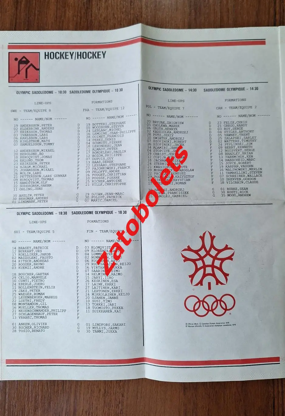 Швеция-Франция Польша-Канада Швейцария-Финляндия Олимпийские Игры Олимпиада 1988