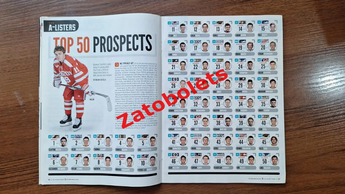 Хоккей НХЛ The Hockey News Канада 2017 Март ДРАФТ 3