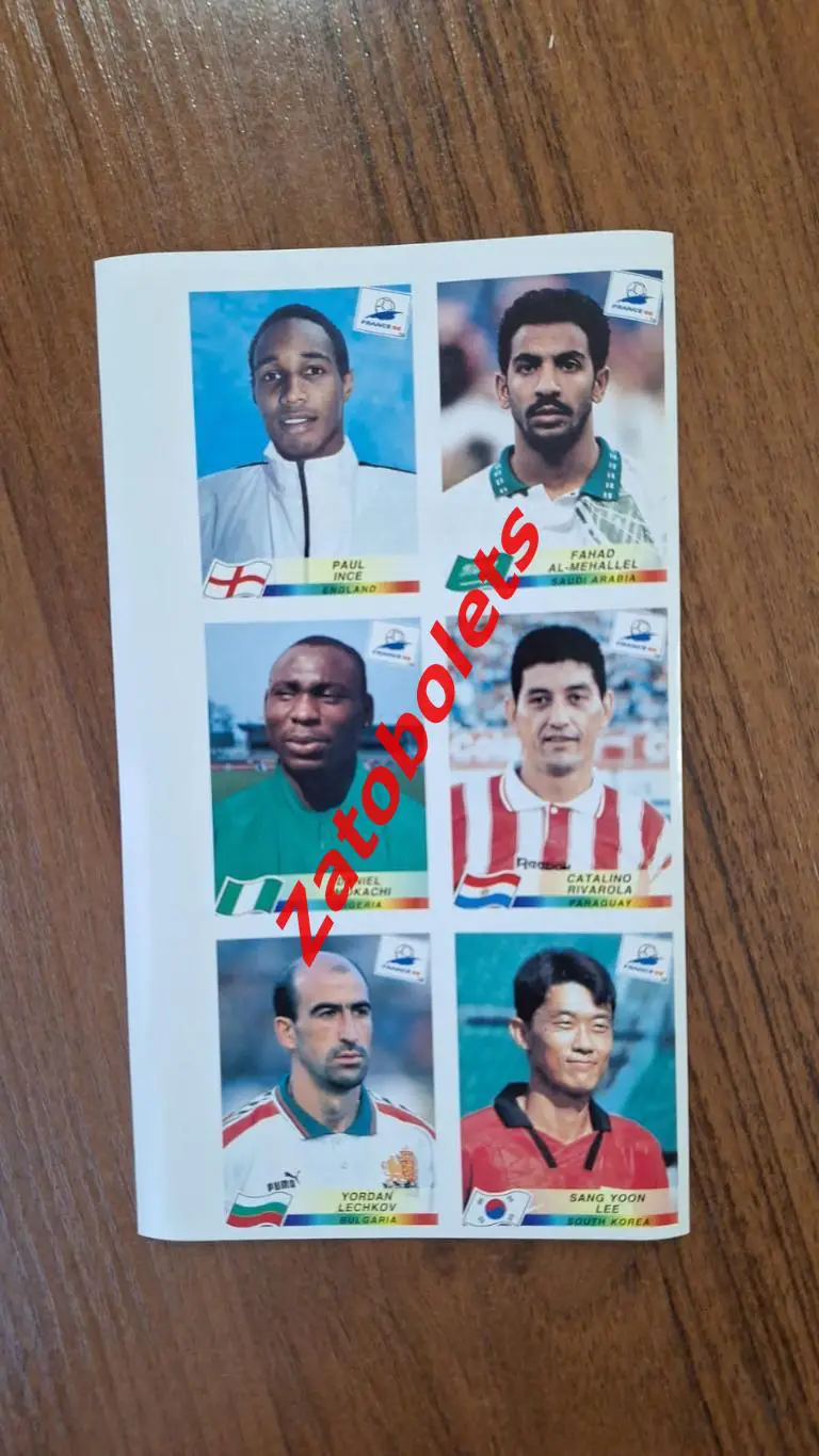 Риварола Парагвай Panini / Панини - № 267 Чемпионат Мира 1998 Франция