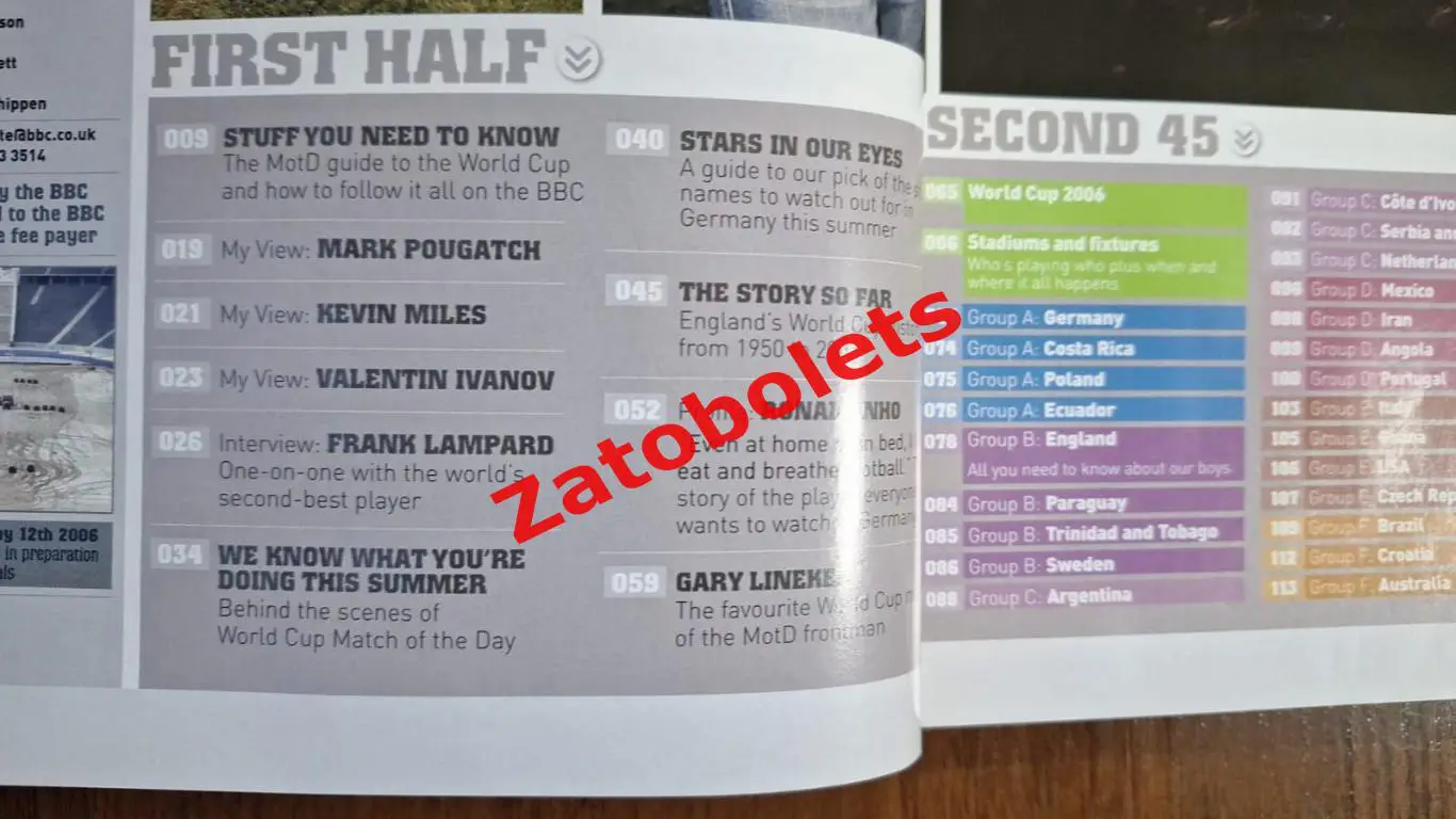 Чемпионат мира 2006 Германия Превью Спецвыпуск BBC 1