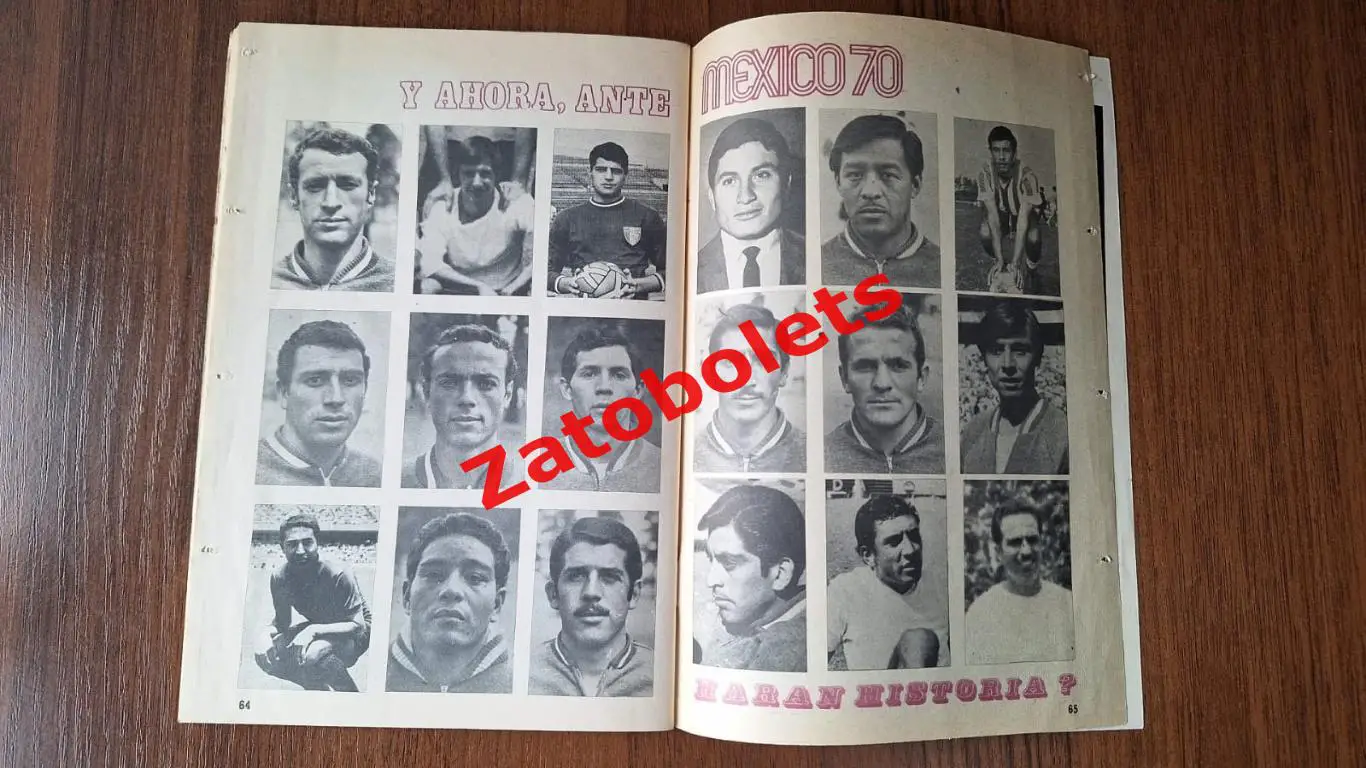 Чемпионат Мира 1970 ТВ-гид Carlos Amador 6