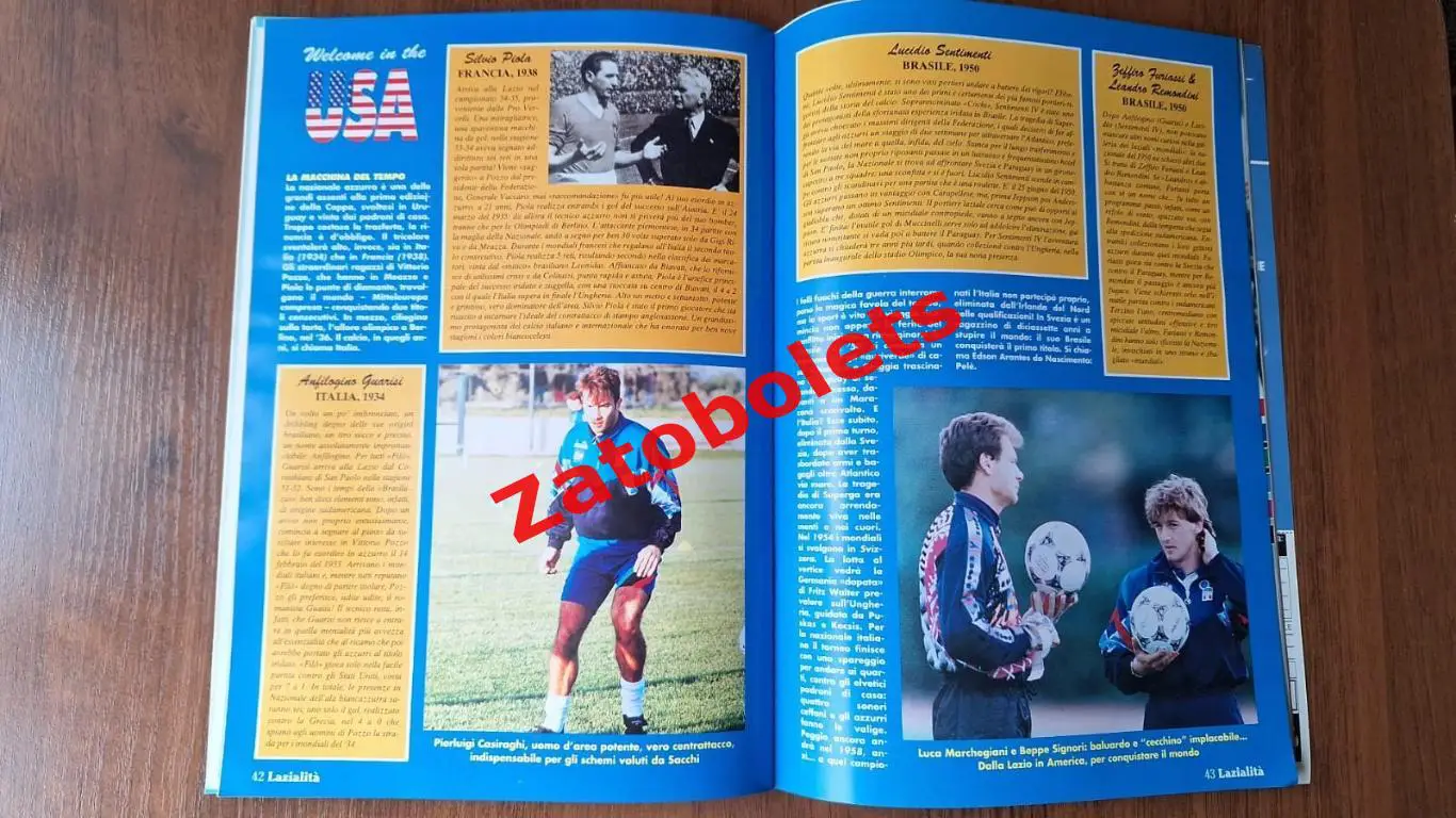 Футбол Lazialite Официальный клубный журнал Лацио Италия 1994 7