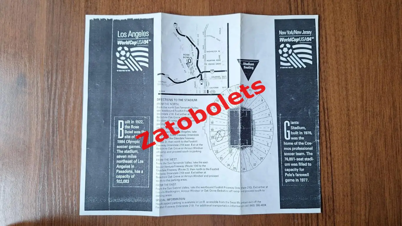 1994 Чемпионат Мира по футболу США Лос-Анджелес Нью-Джерси