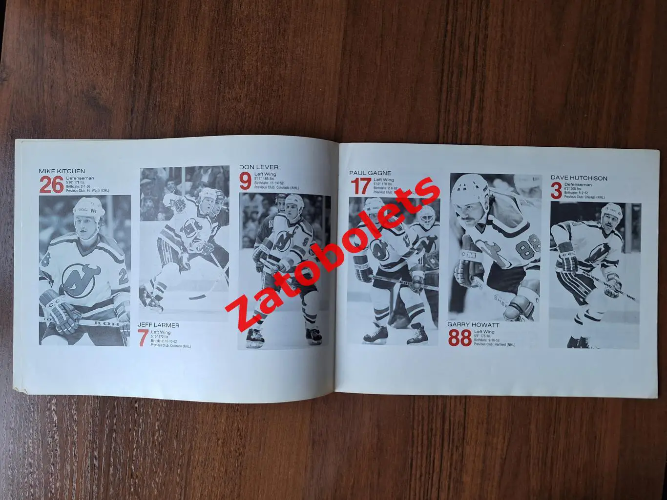 Фотоальбом Нью-Джерс Девилз США 1982-1983 НХЛ 2