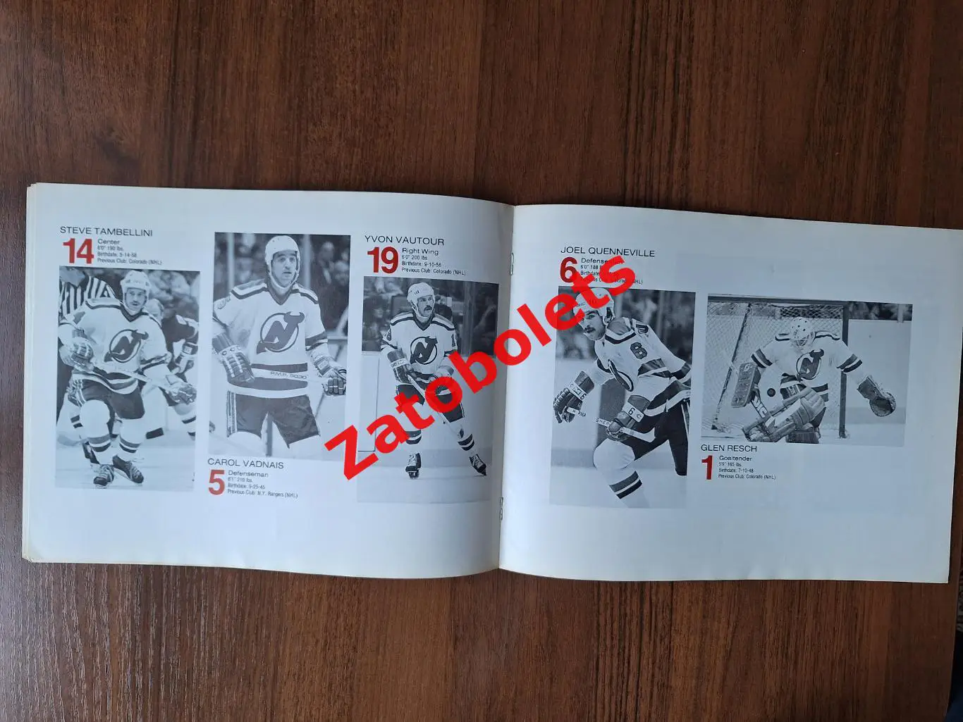 Фотоальбом Нью-Джерс Девилз США 1982-1983 НХЛ 3