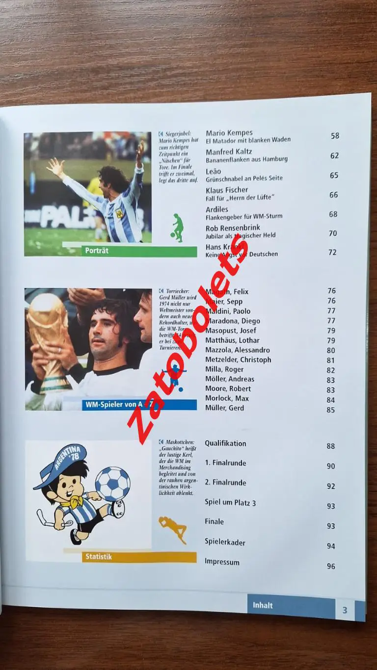 Книга-фотоальбом Чемпионат мира по футболу 1978 Аргентина 2