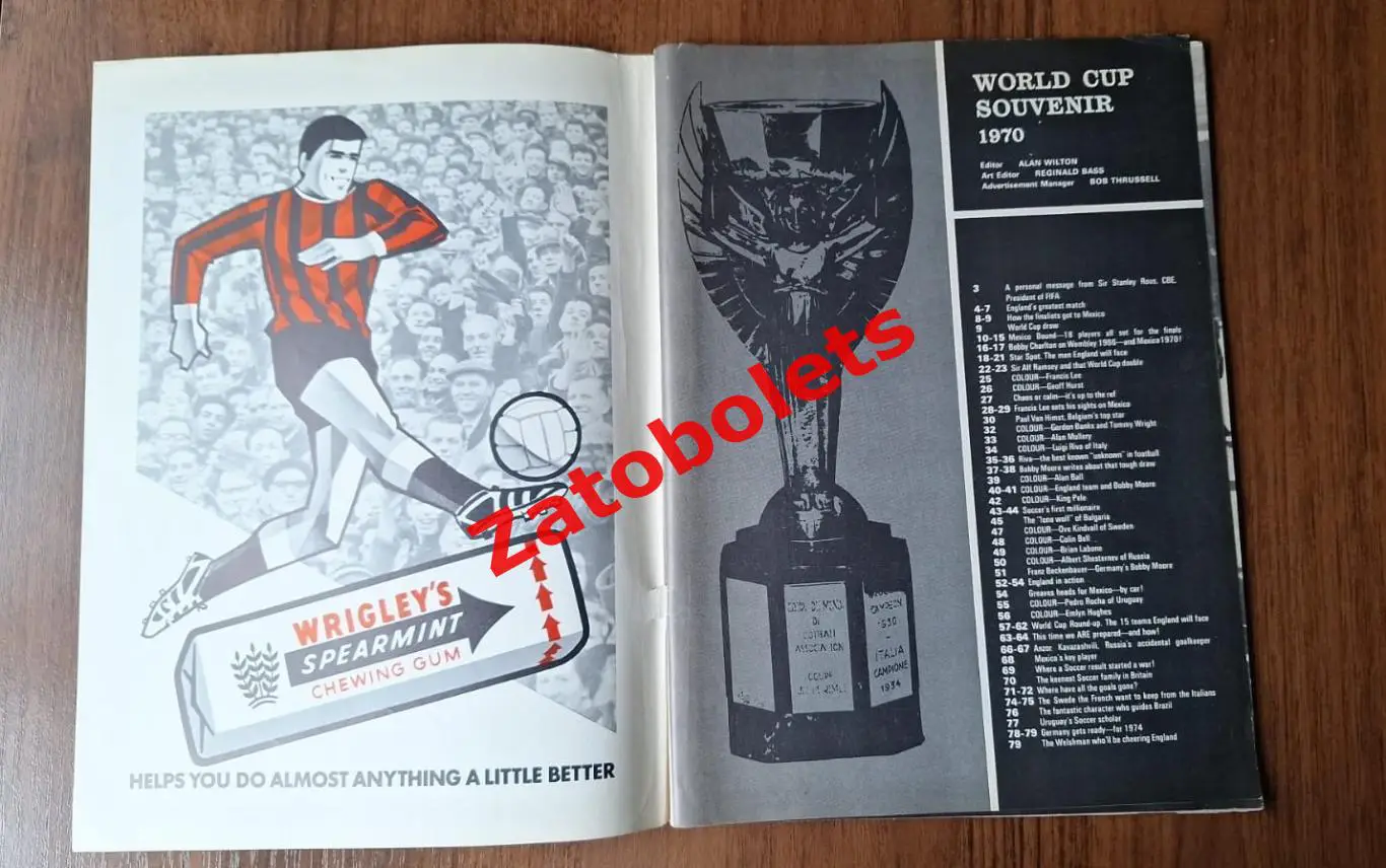 Чемпионат Мира 1966 Англия Программа Football monthly и Coal Сборная СССР 1