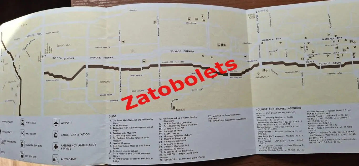 Олимпийские игры Олимпиада 1984 Сараево Путеводитель для туристов 1