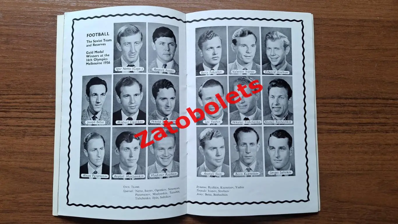 Андрей Старостин Советский футбол 60 лет 1957 1