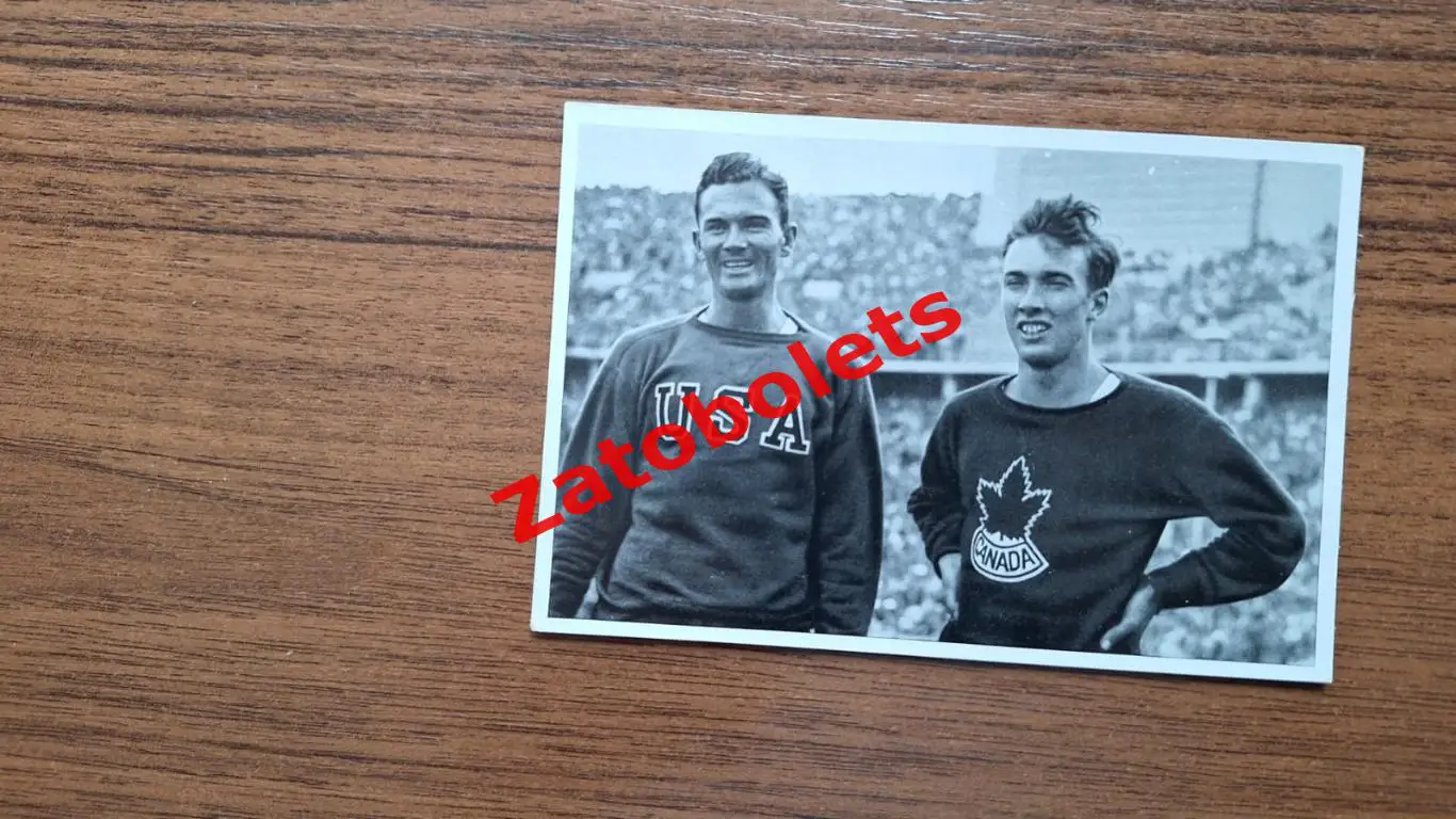 Олимпиада 1936 Олимпийские игры Открытка легкая атлетика 400 м