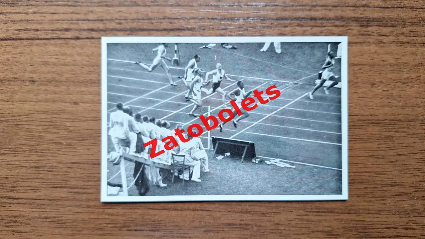 Олимпиада 1936 Олимпийские игры Открытка легкая атлетика Финиш