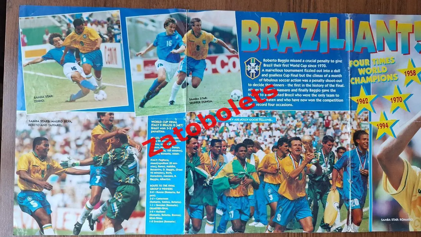 Бразилия 1994 Чемпионат Мира Ширер Инс Таунсенд Фаулер Коул Шерингем