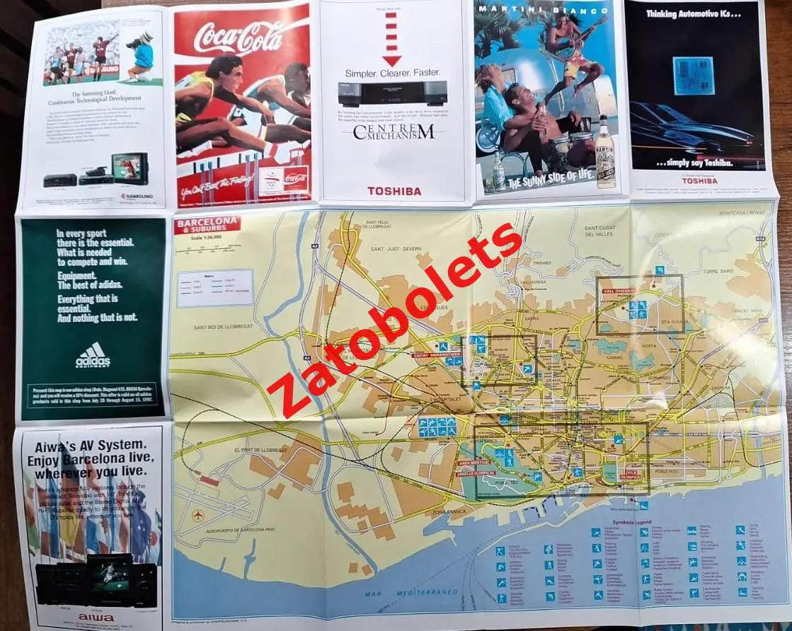 Олимпийские Игры Олимпиада 1992 Барселона Карта 2