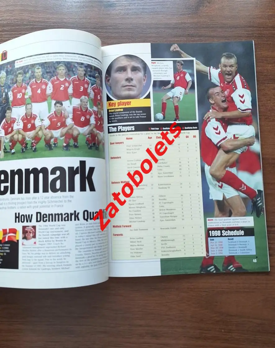 Чемпионат Мира 1998 Франция Программа Журнал Гид 1