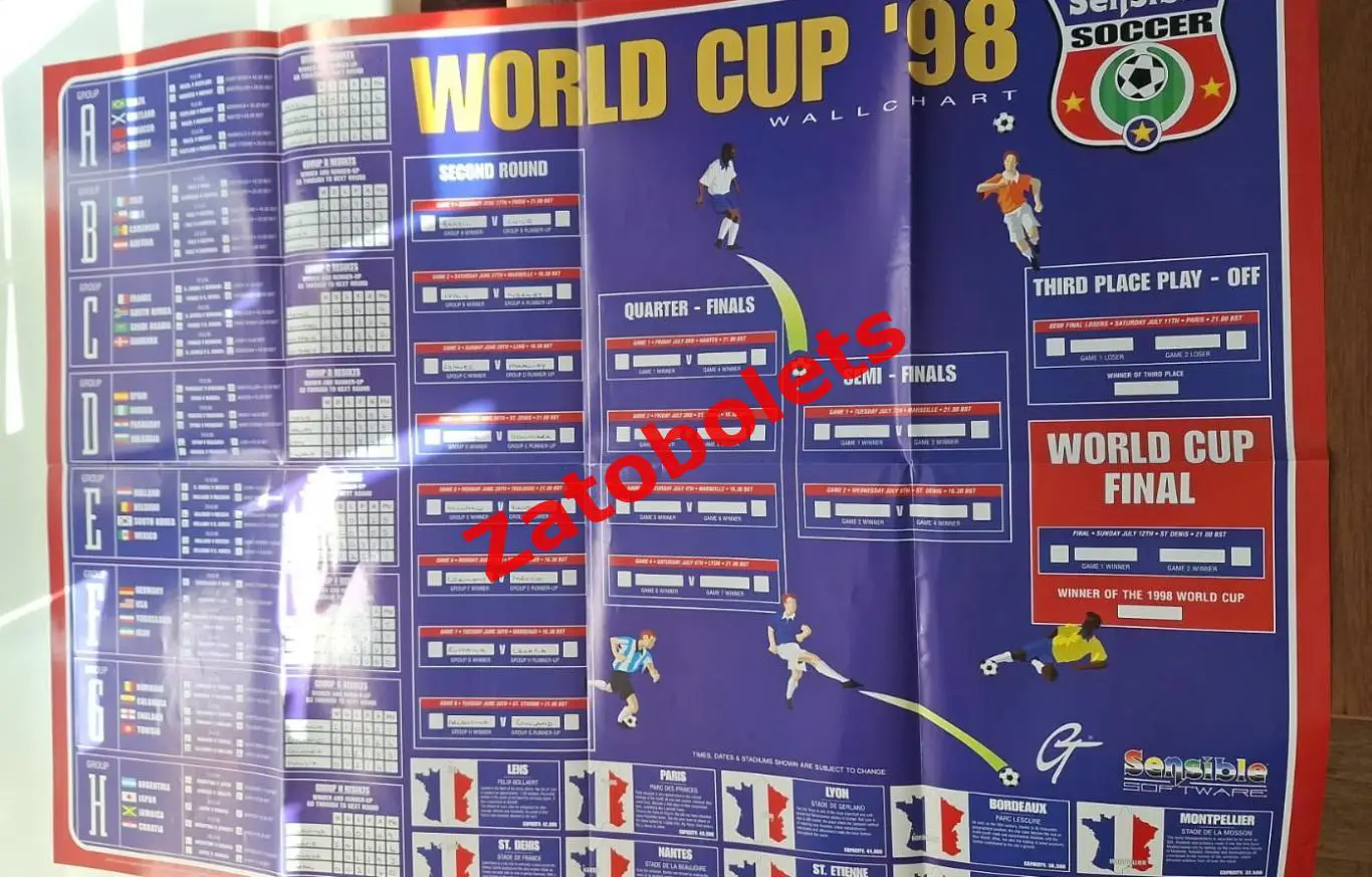 Чемпионат Мира 1998 Франция Программа Журнал Гид 3