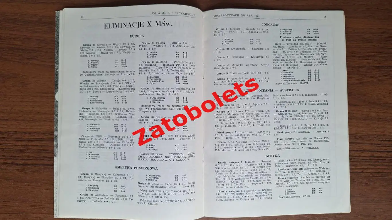 Футбол Чемпионат Мира 1974 Германия 3