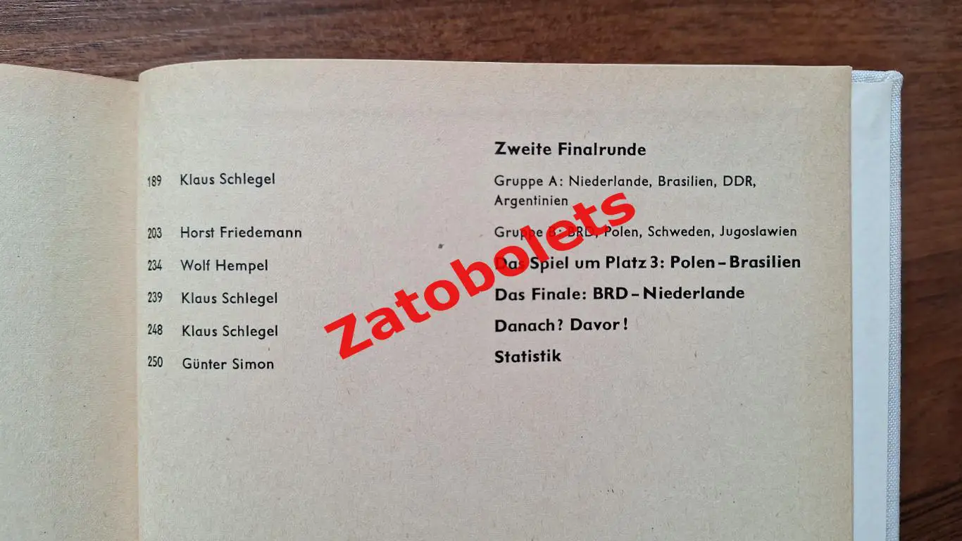 Книга Фотоальбом Чемпионат мира по футболу 1974 Германия 6