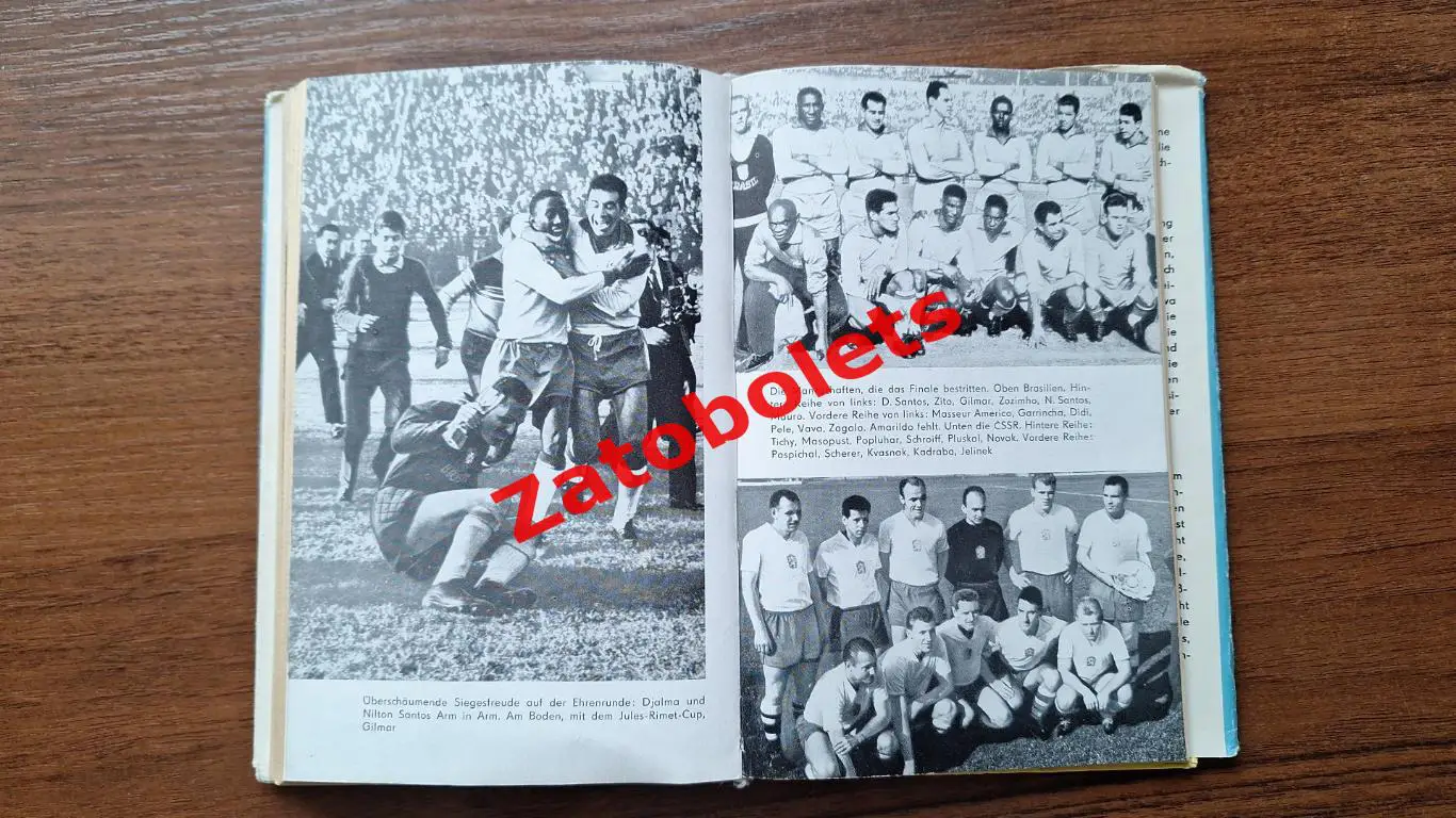 Книга-фотоальбом Чемпионат мира по футболу 1962 Чили Сборная СССР 5