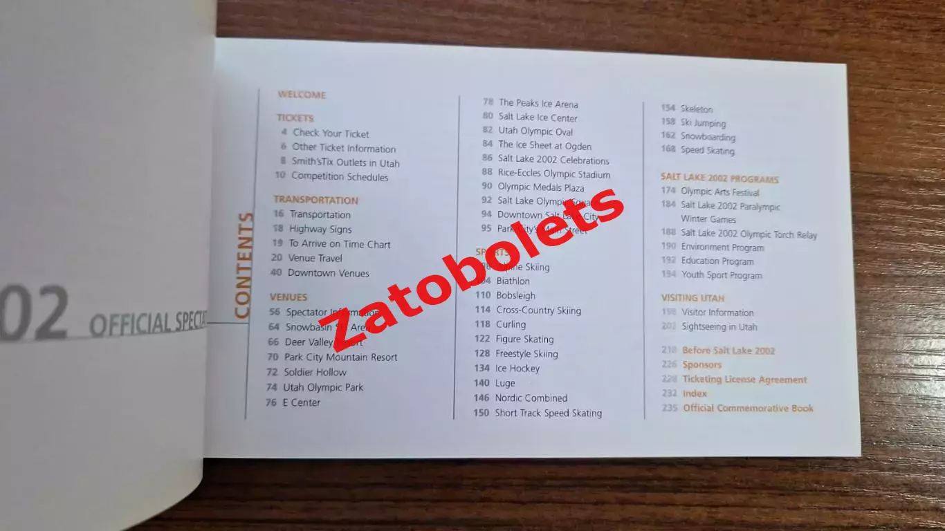 Олимпийские Игры Олимпиада 2002 Солт-Лейк-Сити Официальный гид для болельщиков 1