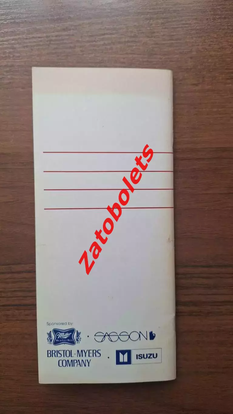 Хоккей Сборная США 1984 Медиа-гид 6