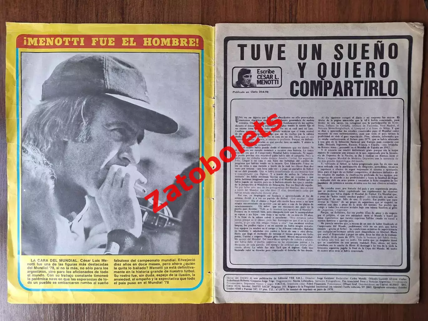 Чемпионат Мира 1978 Аргентина - Чемпион 36 стр 1