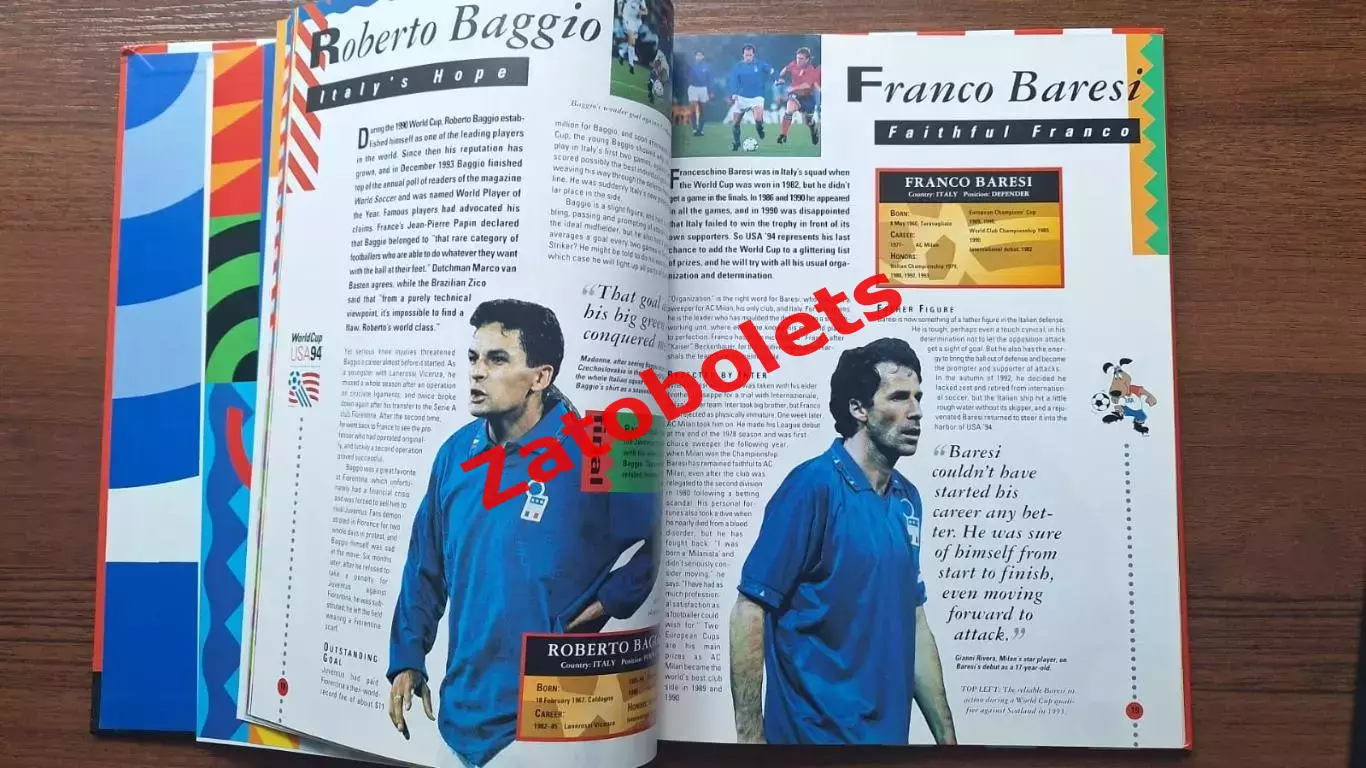 Футбол Чемпионат Мира 1994 Официальная книга / журнал 4