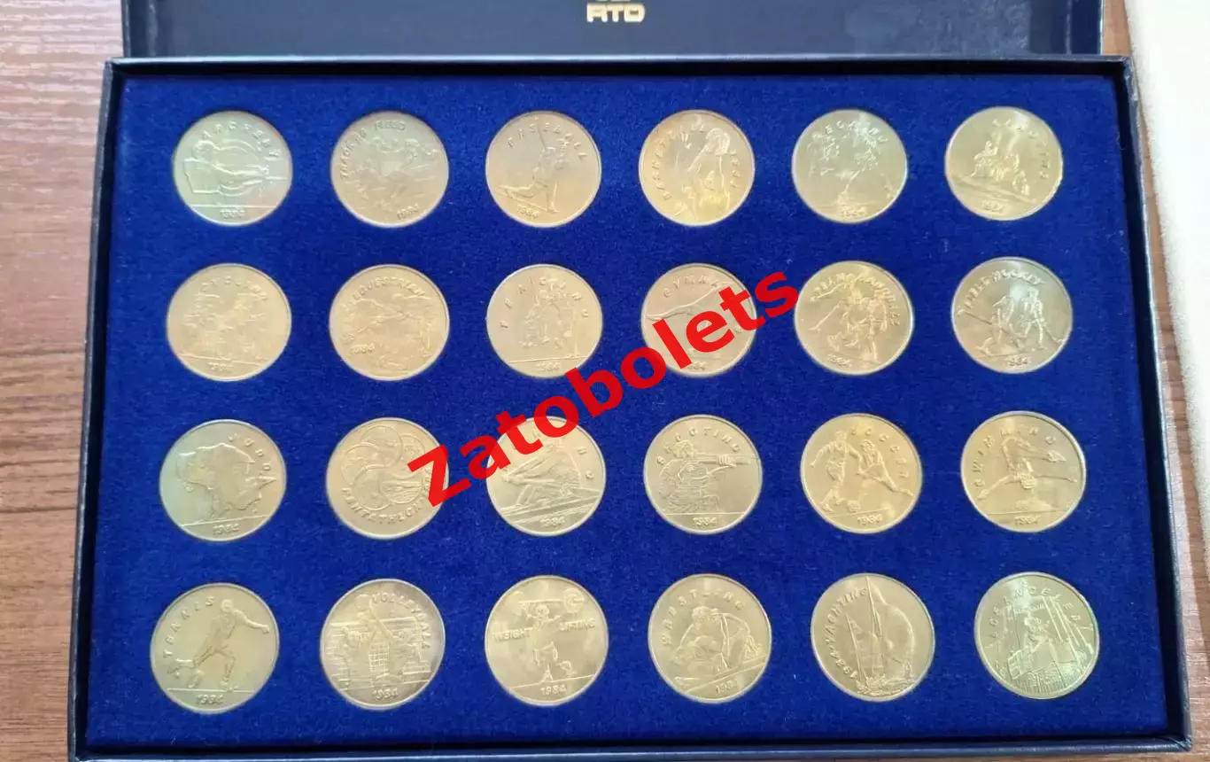 Летние Олимпийские игры 1984 Лос-Анджелес США Олимпиада Набор Монет жетоны 3