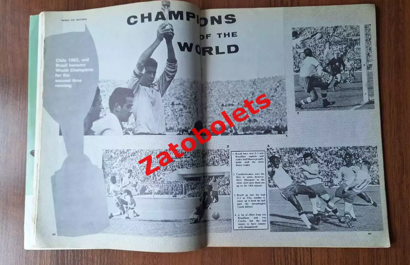 Чемпионат Мира 1966 Англия Программа Football monthly Сборная СССР 4
