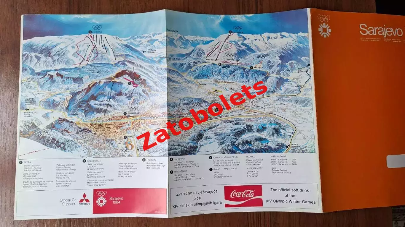Олимпийские Игры Олимпиада 1984 Сараево Расписание и карта 2