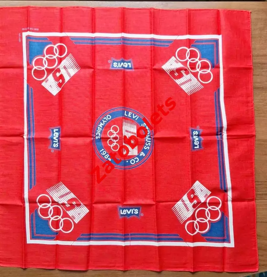 Платок Олимпиада 1984 Олимпийские игры LeviS Красный