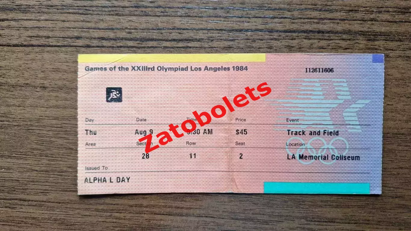 Легкая атлетика 09.08.1984 Олимпийские игры США Лос Анджелес Олимпиада
