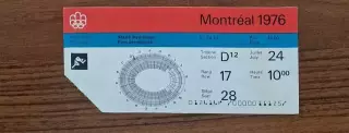 билет Легкая атлетика 24.07.76 Олимпийские Игры Олимпиада 1976 Монреаль Канада