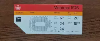 билет Гимнастика 20.07.76 Олимпийские Игры Олимпиада 1976 Монреаль Канада